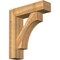 Ekena Millwork Westlake Block Rough Sawn Bracket w/ Offset Brace, Western Red Cedar, 8"W x 30"D x 34"H BKT0806X30X34WTL05RWR - alternate 1